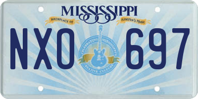 MS license plate NXO697