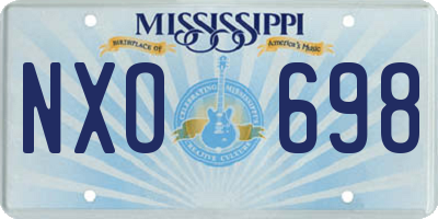 MS license plate NXO698