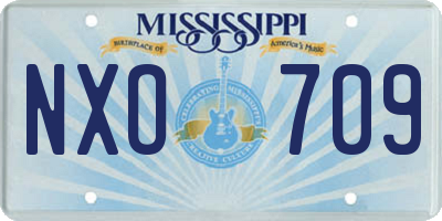 MS license plate NXO709