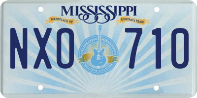 MS license plate NXO710