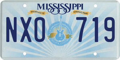 MS license plate NXO719