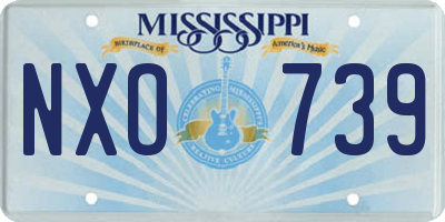 MS license plate NXO739