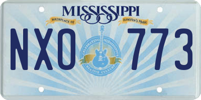 MS license plate NXO773