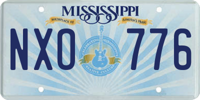 MS license plate NXO776