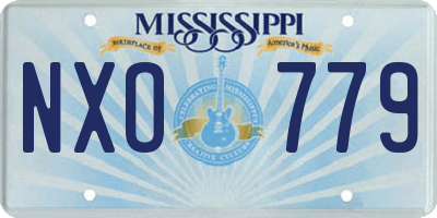 MS license plate NXO779