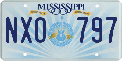 MS license plate NXO797