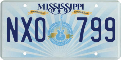 MS license plate NXO799
