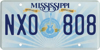 MS license plate NXO808
