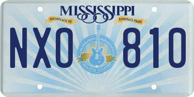 MS license plate NXO810