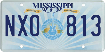 MS license plate NXO813
