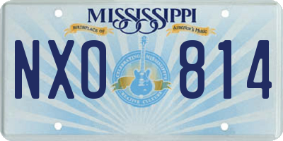 MS license plate NXO814