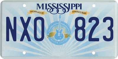 MS license plate NXO823