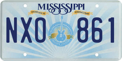 MS license plate NXO861