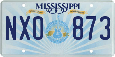 MS license plate NXO873