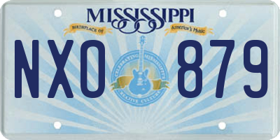 MS license plate NXO879