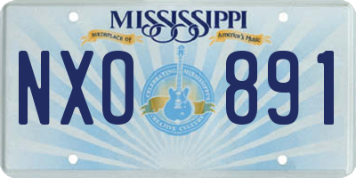 MS license plate NXO891