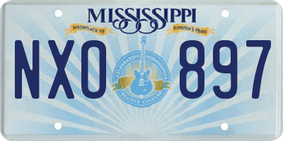 MS license plate NXO897
