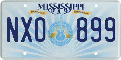 MS license plate NXO899
