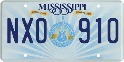 MS license plate NXO910