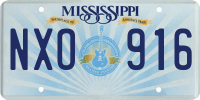 MS license plate NXO916
