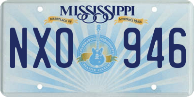 MS license plate NXO946
