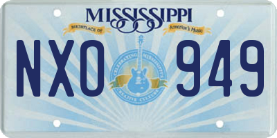 MS license plate NXO949