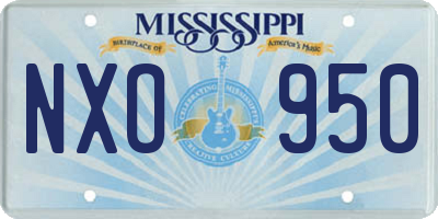MS license plate NXO950