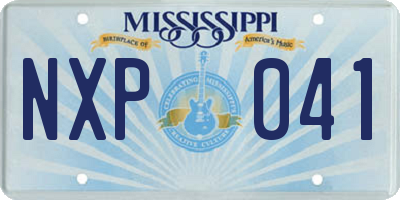 MS license plate NXP041