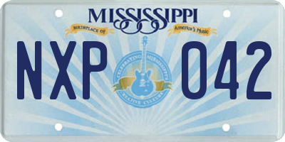 MS license plate NXP042