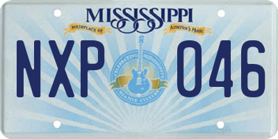 MS license plate NXP046