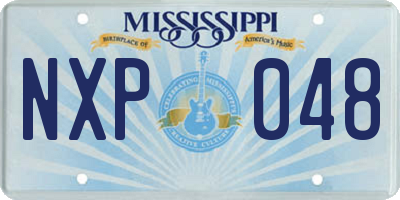 MS license plate NXP048