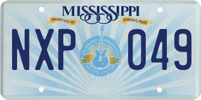 MS license plate NXP049