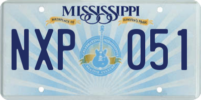 MS license plate NXP051
