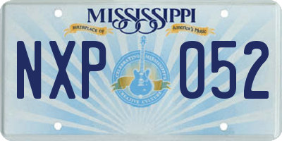 MS license plate NXP052