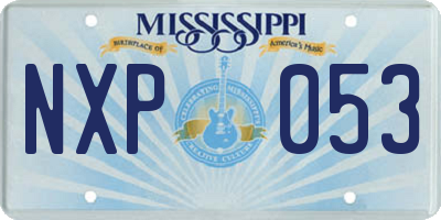 MS license plate NXP053