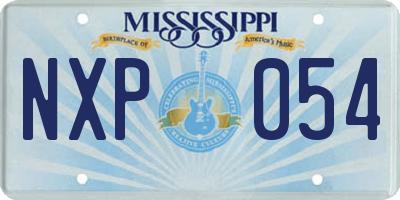 MS license plate NXP054