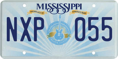 MS license plate NXP055