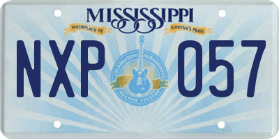 MS license plate NXP057