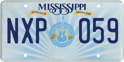 MS license plate NXP059