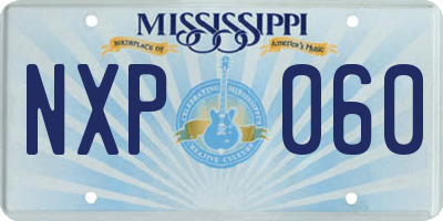 MS license plate NXP060
