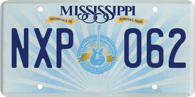 MS license plate NXP062