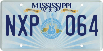MS license plate NXP064