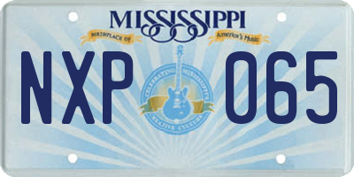 MS license plate NXP065