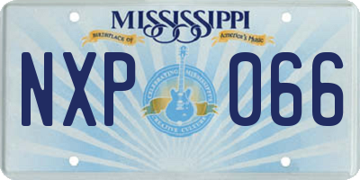 MS license plate NXP066