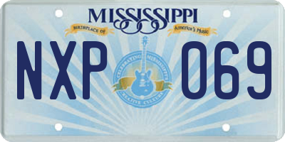 MS license plate NXP069