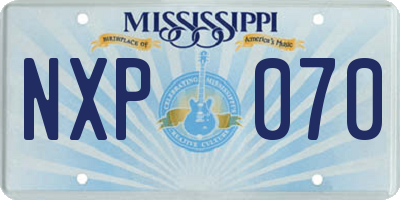 MS license plate NXP070