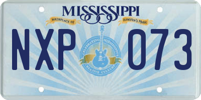MS license plate NXP073