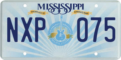 MS license plate NXP075