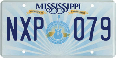 MS license plate NXP079