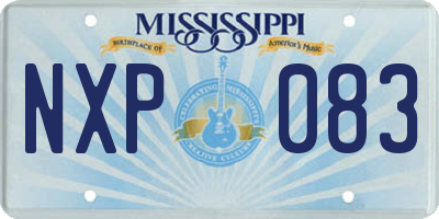 MS license plate NXP083